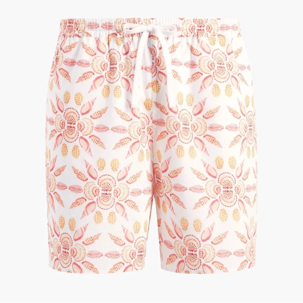 Hill House Orange and Yellow Shorts with Sunburst Design 🆕
